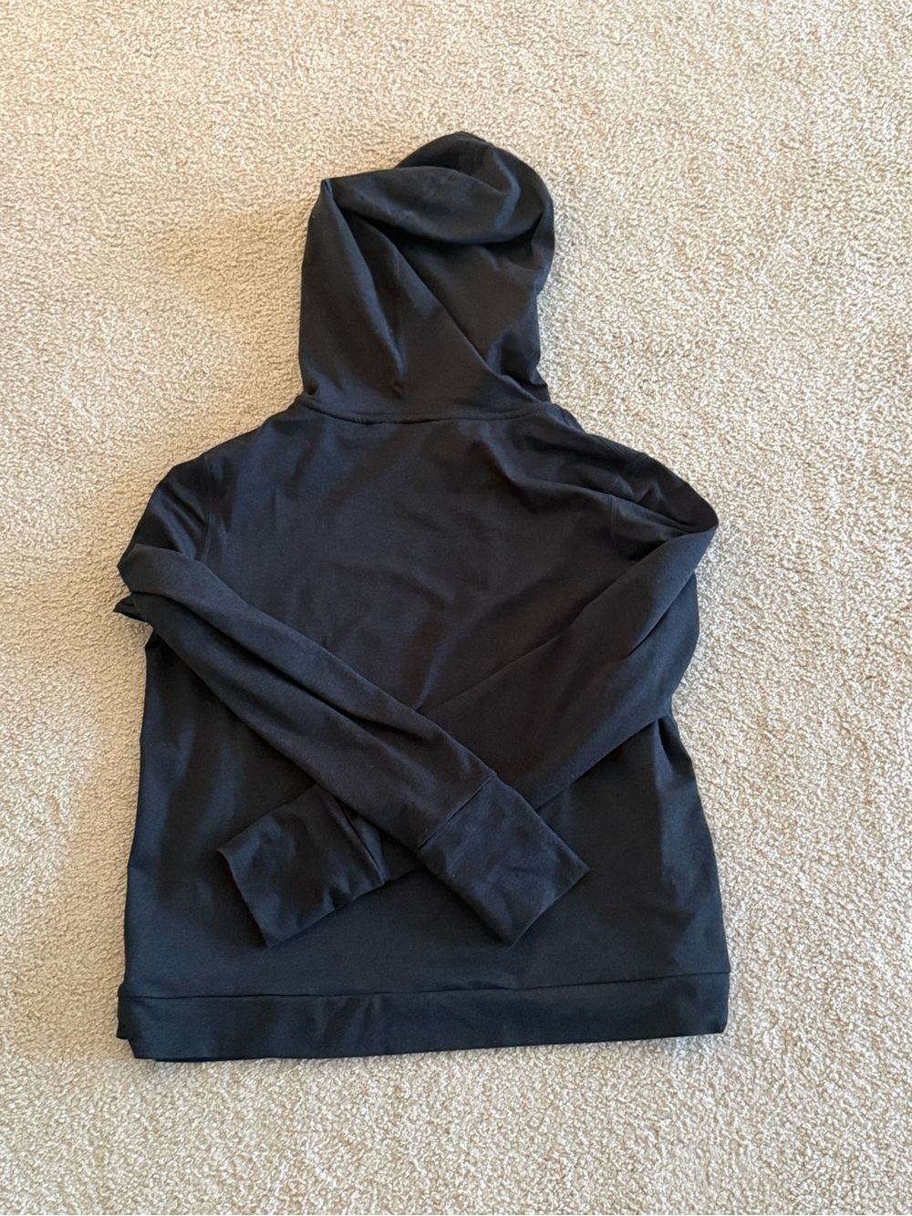 Vuori Performance Hoodie Heathered Black Drawstring Pullover Womenās XS - Picture 4 of 6